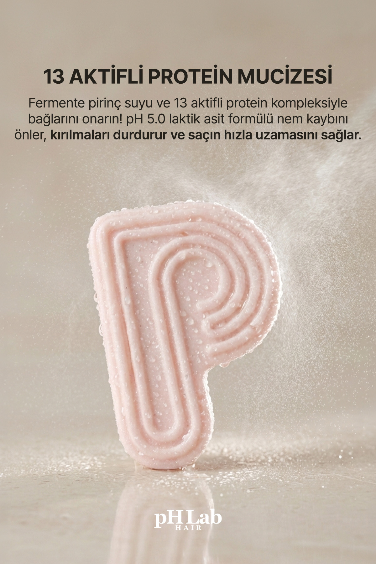 PhLab Hair P+H Seti, Fermente Pirinç Suyu & Protein Complex Katı Şampuan & Kondisyoner Set — PHPHS-01 — تصویر 3 از 7