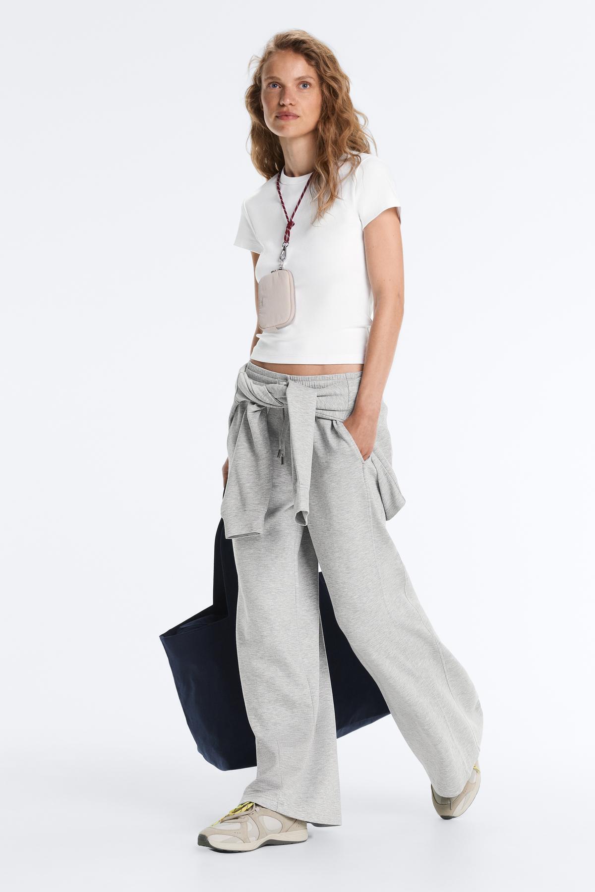 Oysho  Fitted rib pamuk karışımı T-shirt - Görsel 6