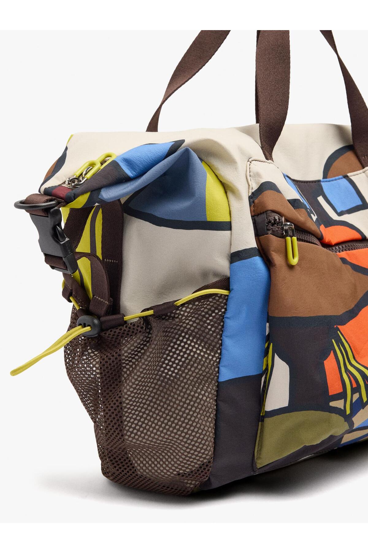 Parfois  Desenli Teknik Kumaş Spor Çantası ve Seyahat Çantası - Görsel 2