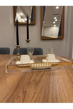 kesita TASARIM ÇAY/KAHVE/SÖZ/NİŞAN TEPSİSİ PLEKSİ SUNUMLUK (25*35)