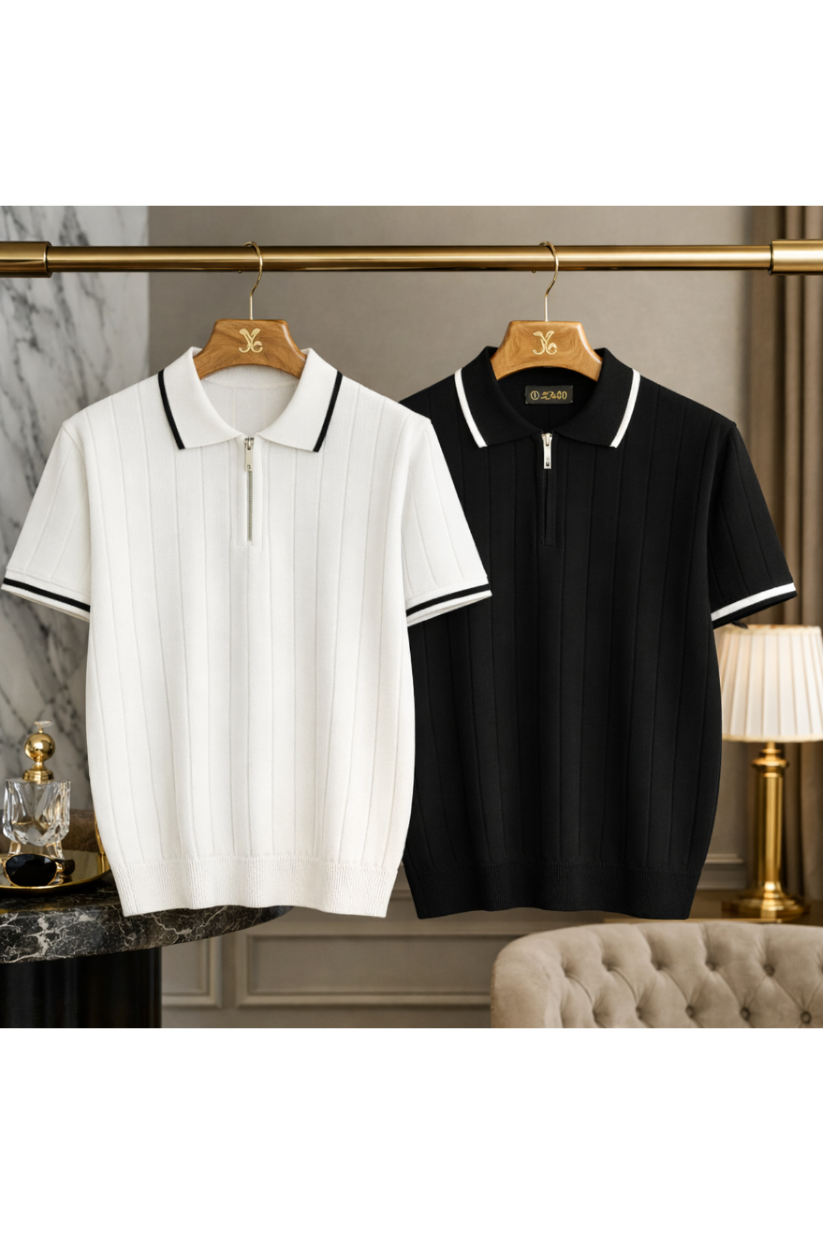 Lufian  2 li avantajlı set erkek yazlık kısa kollu premıum kalıte triko tişört