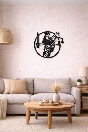 ArliaDesign Ahşap Adalet Terazisi Tablo Dekoratif Ev / Ofis / Tablo Modern Av...