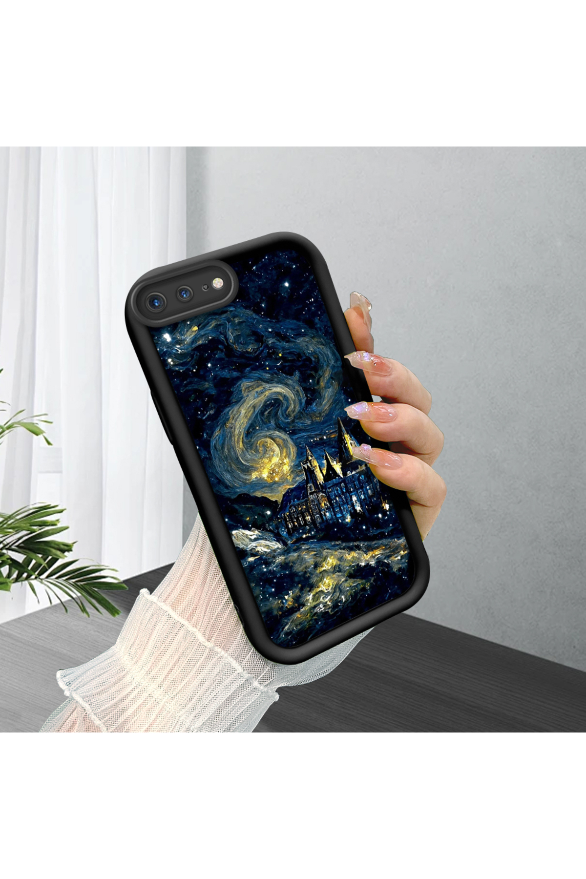 black Silicone Case Shockproof Camera Protection for iPhone 7 Plus/8 Plus