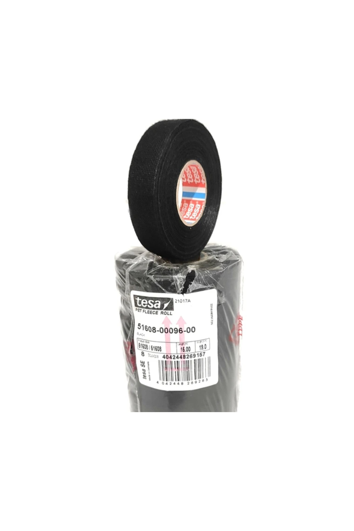 Cloth Tape 8 Pieces - In-Vehicle Trim Sound and Anti-Clicking - Fireproof Feathered Cable Tape (19mm x 15mt)