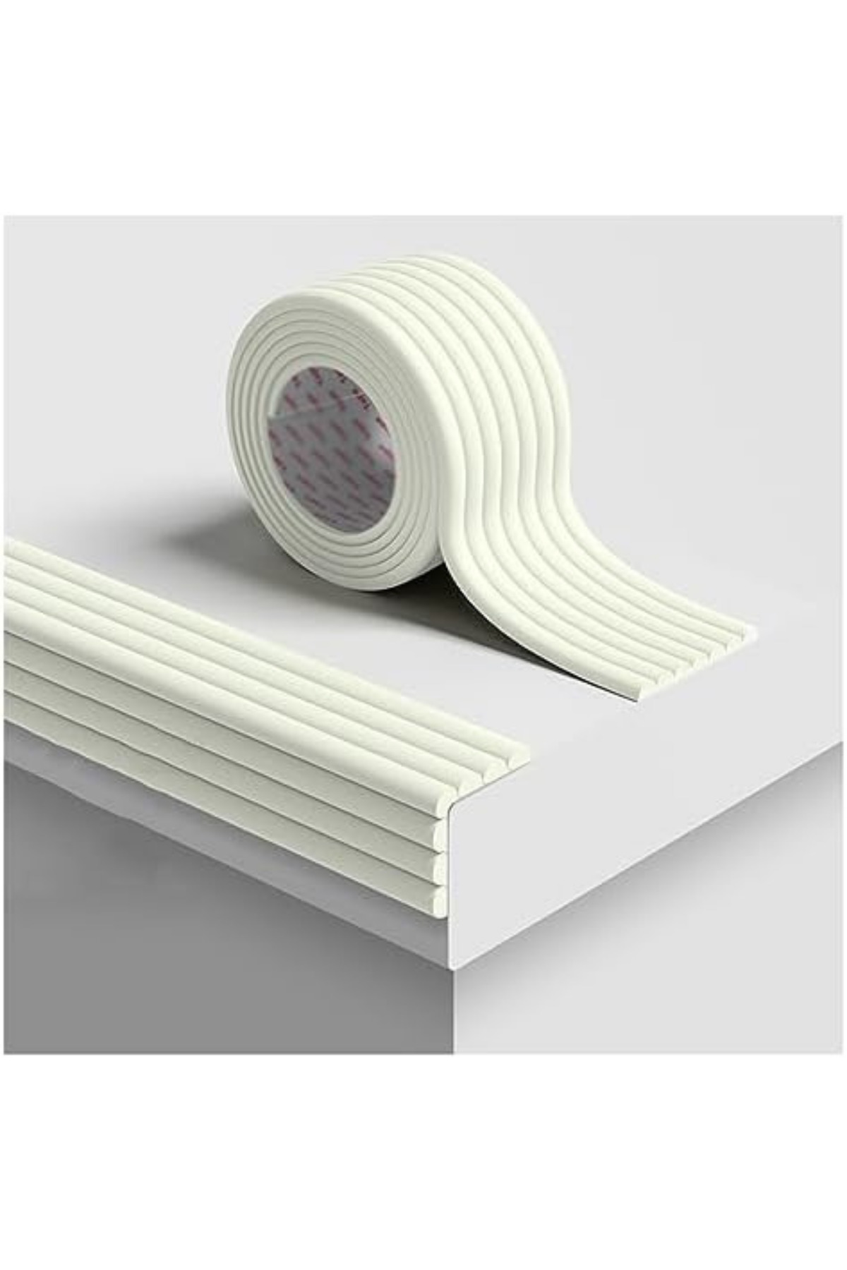 Miningaa 3M Bant Hediyeli Beyaz Renk Çok Amaçlı Kauçuk Kenar Koruyucu 8x200cm fotoğrafı 2 (önizleme)