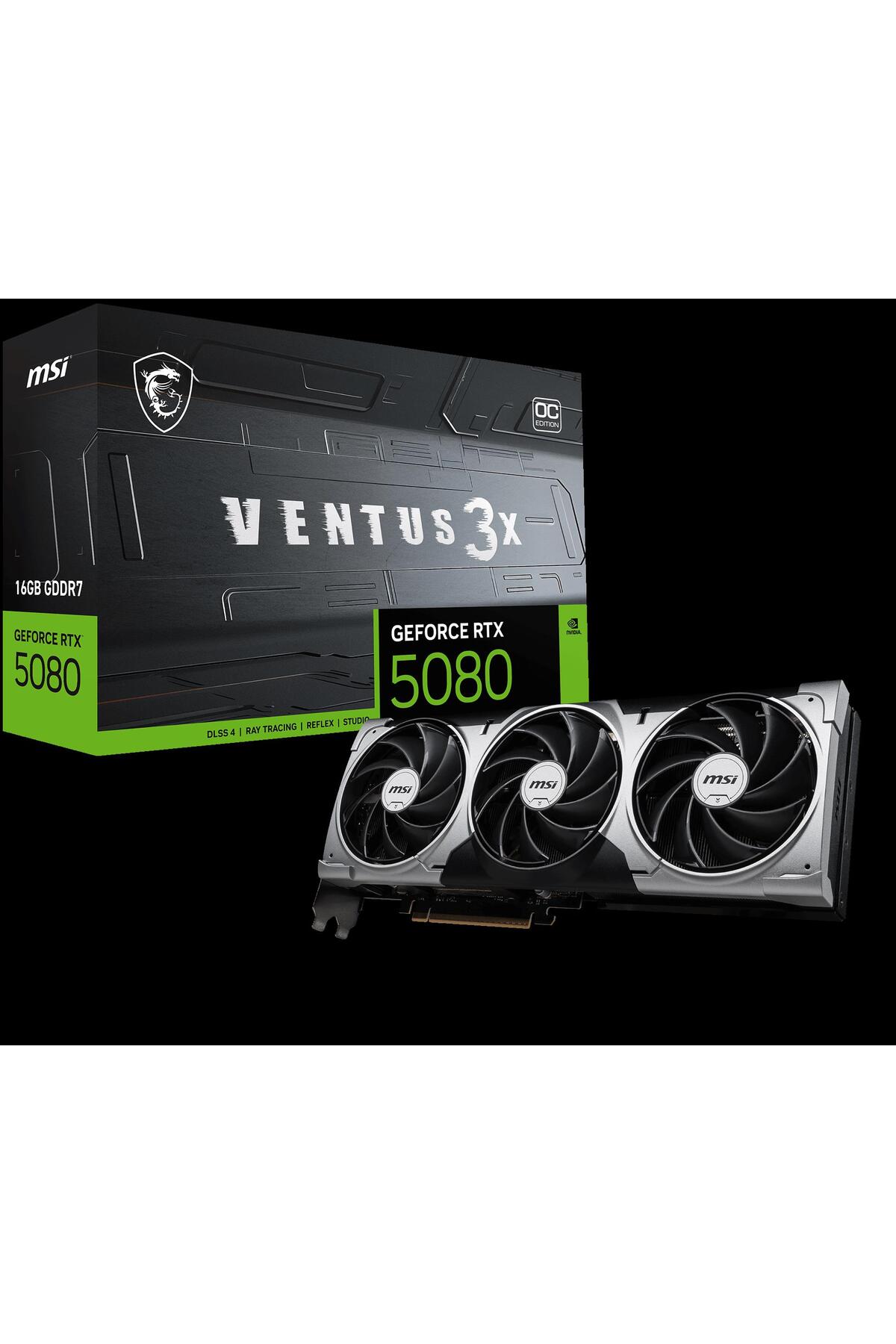 MSI VGA GEFORCE RTX 5080 16G VENTUS 3X OC RTX5080 16GB GDRR7 256 B