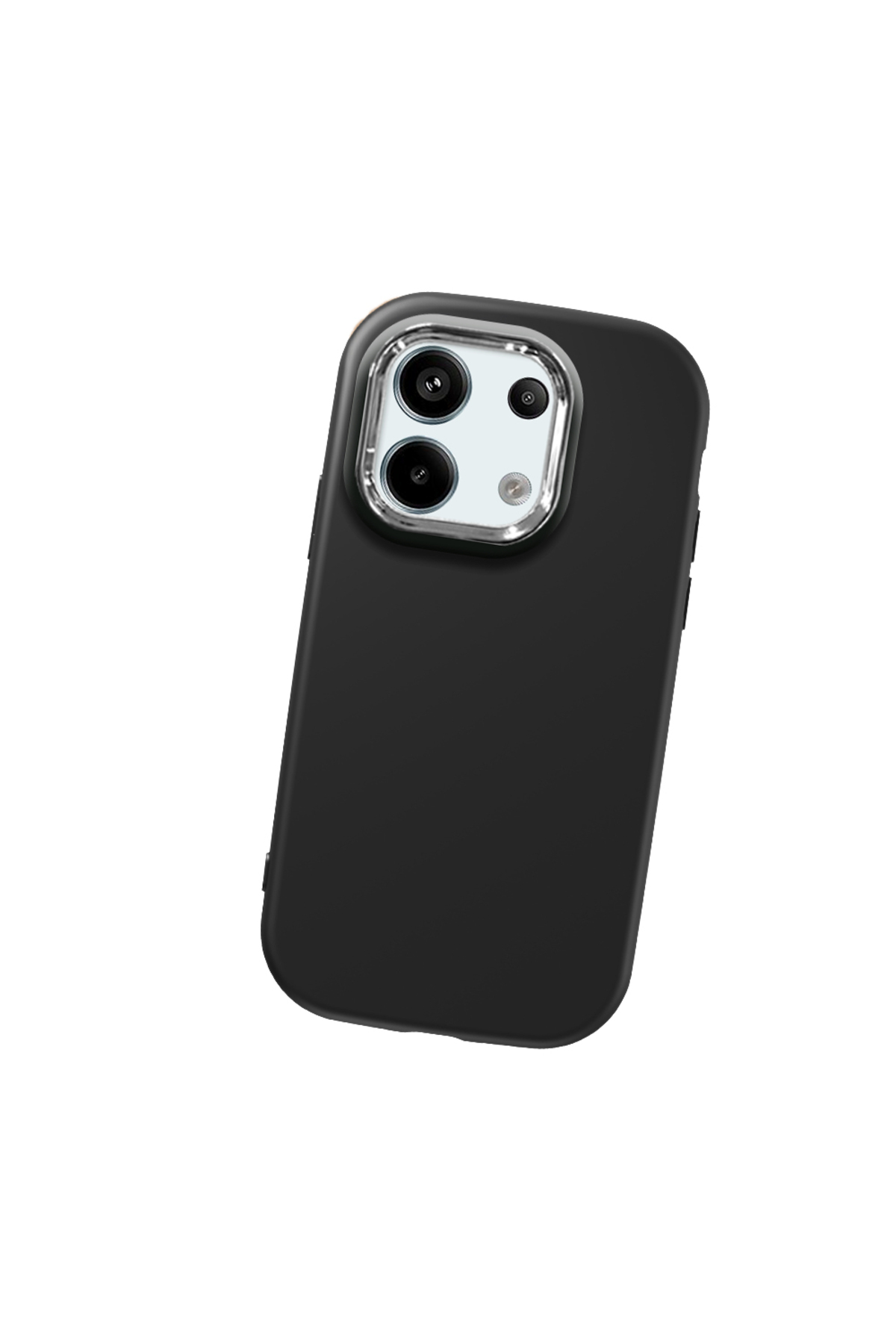 Redmi Note 13 Pro 5G Compatible Black Soft Silicone Phone Case with Camera Protection
