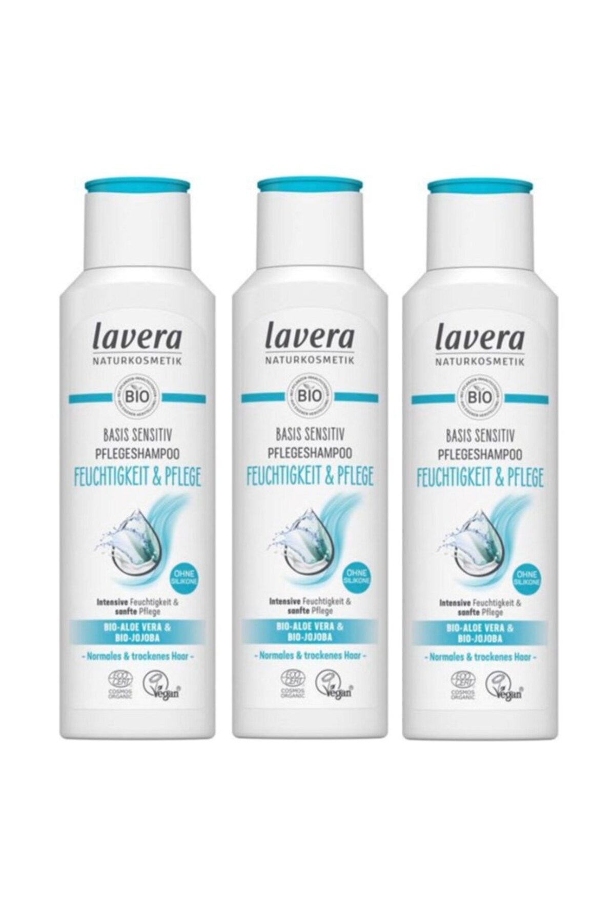 Lavera Basis Sensitiv Aloe Vera & Jojoba Moisturizing Sensitive Shampoo 250  ml X 3 Pcs- Trendyol