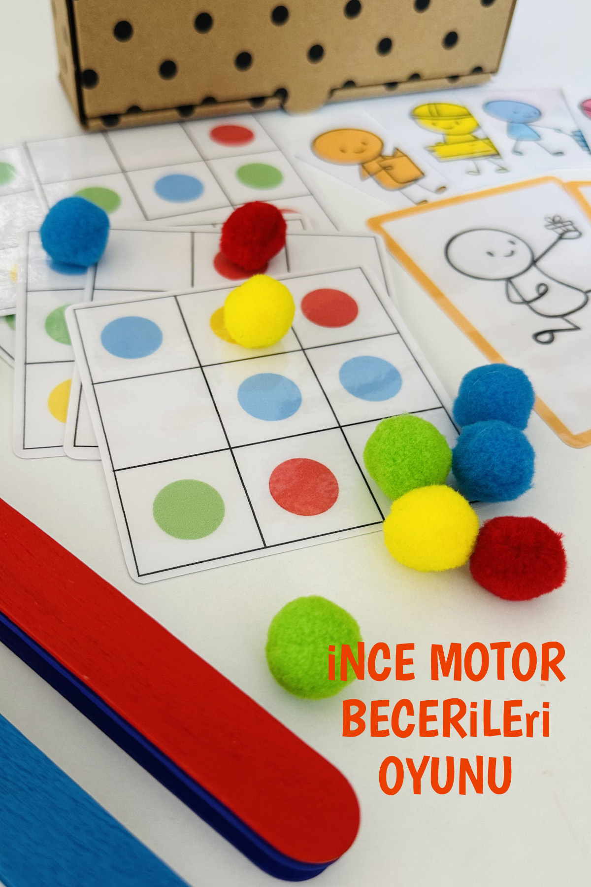 Ella's Style English İngilizce Eğitici Oyun Kutusu 40 Kart Maşa Renk Oyunu Montessori Aktivite fotoğrafı 4 (önizleme)