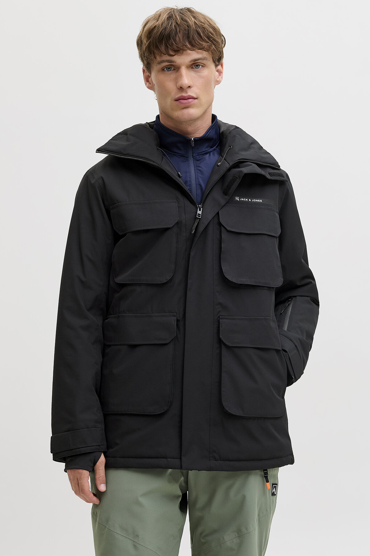 کت مردانه جک اند جونز کد ۱۲۲۸۴۶۹۵ مشکی زیبا جک اند جونز کاپشن Jack & Jones