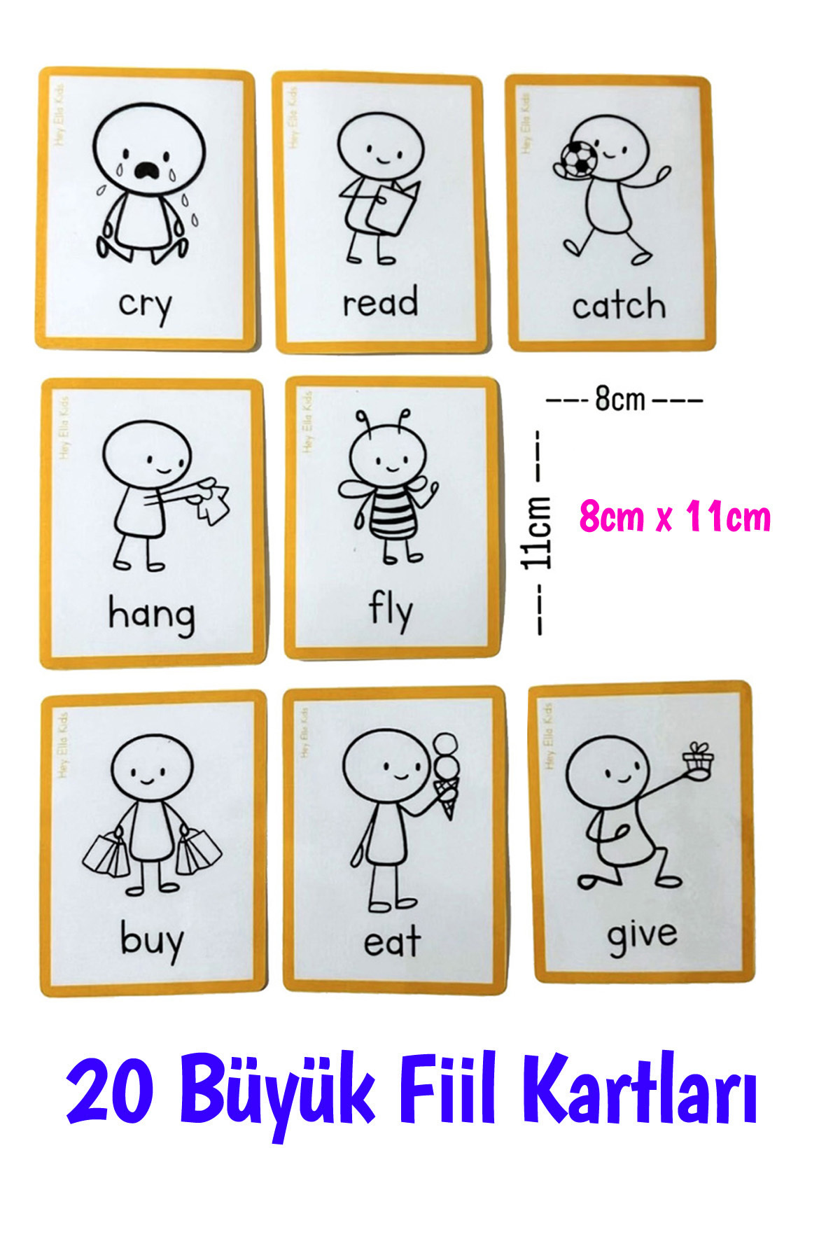 Ella's Style English İngilizce Eğitici Oyun Kutusu 40 Kart Maşa Renk Oyunu Montessori Aktivite fotoğrafı 2 (önizleme)