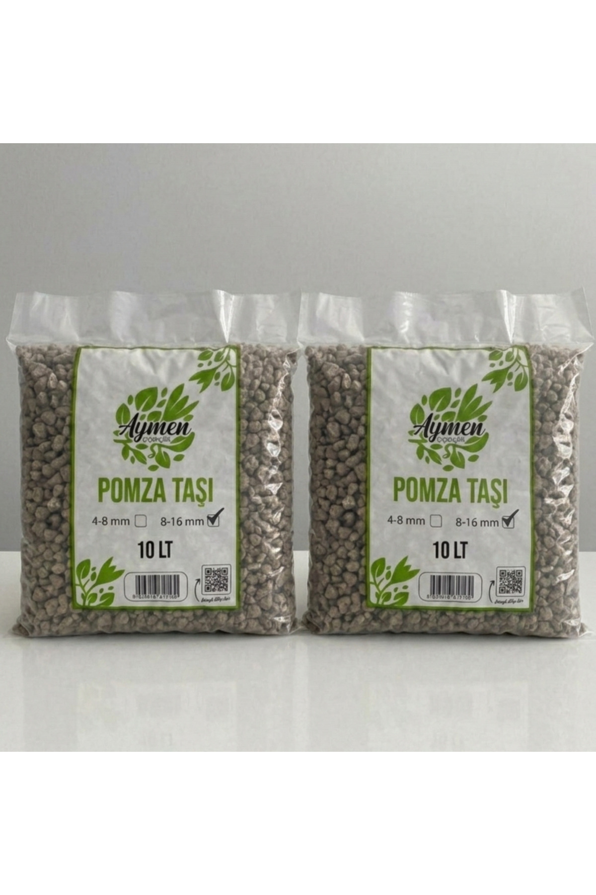 2 Pieces 10 Liters 8-16 mm Pumice Stone - Total 20 Liters of Agricultural Pumice Volcanic Pumice Stone