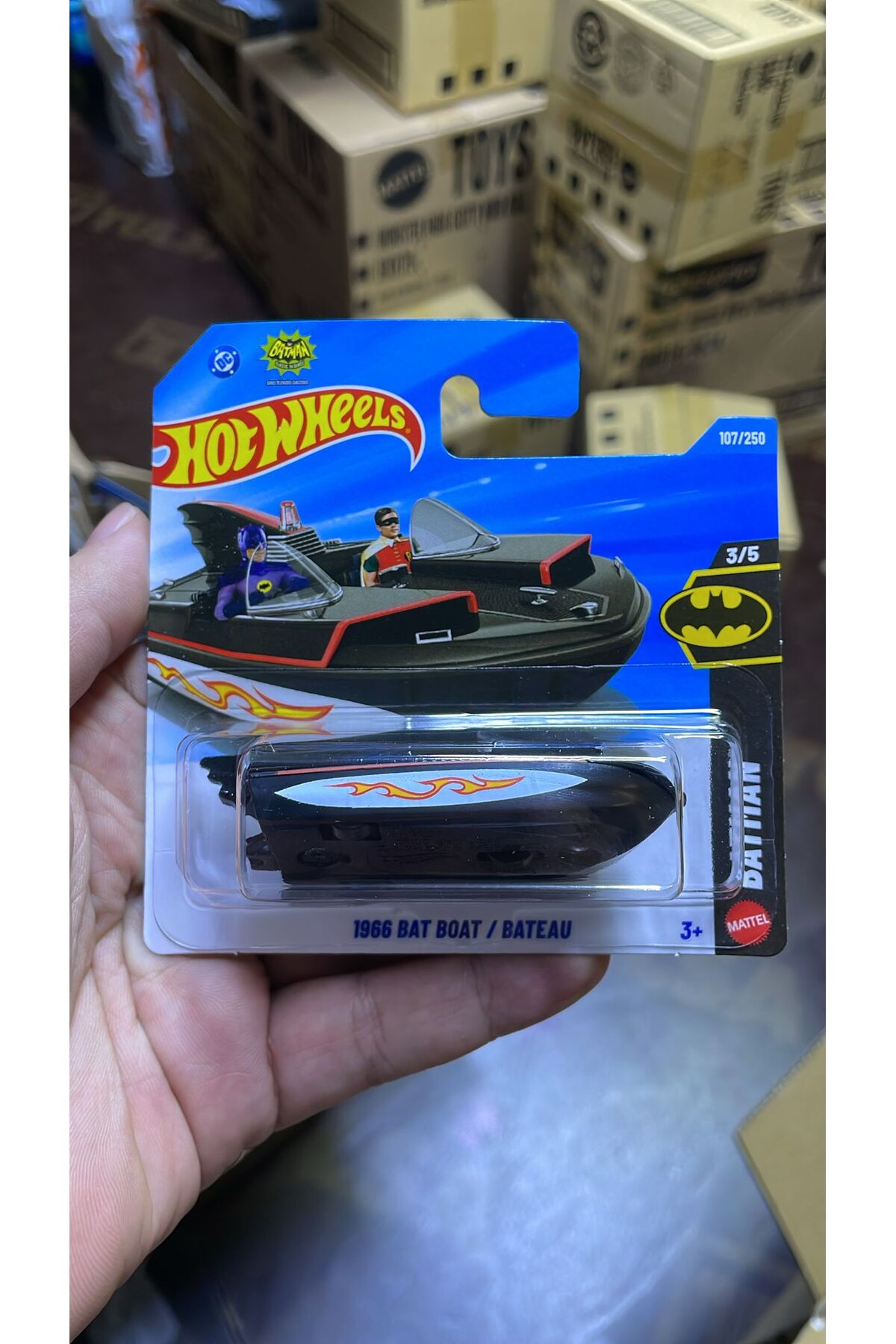 HOT WHEELS 1966 Bat Boat Batman 1:64 Diecast Model Araba DC Comics