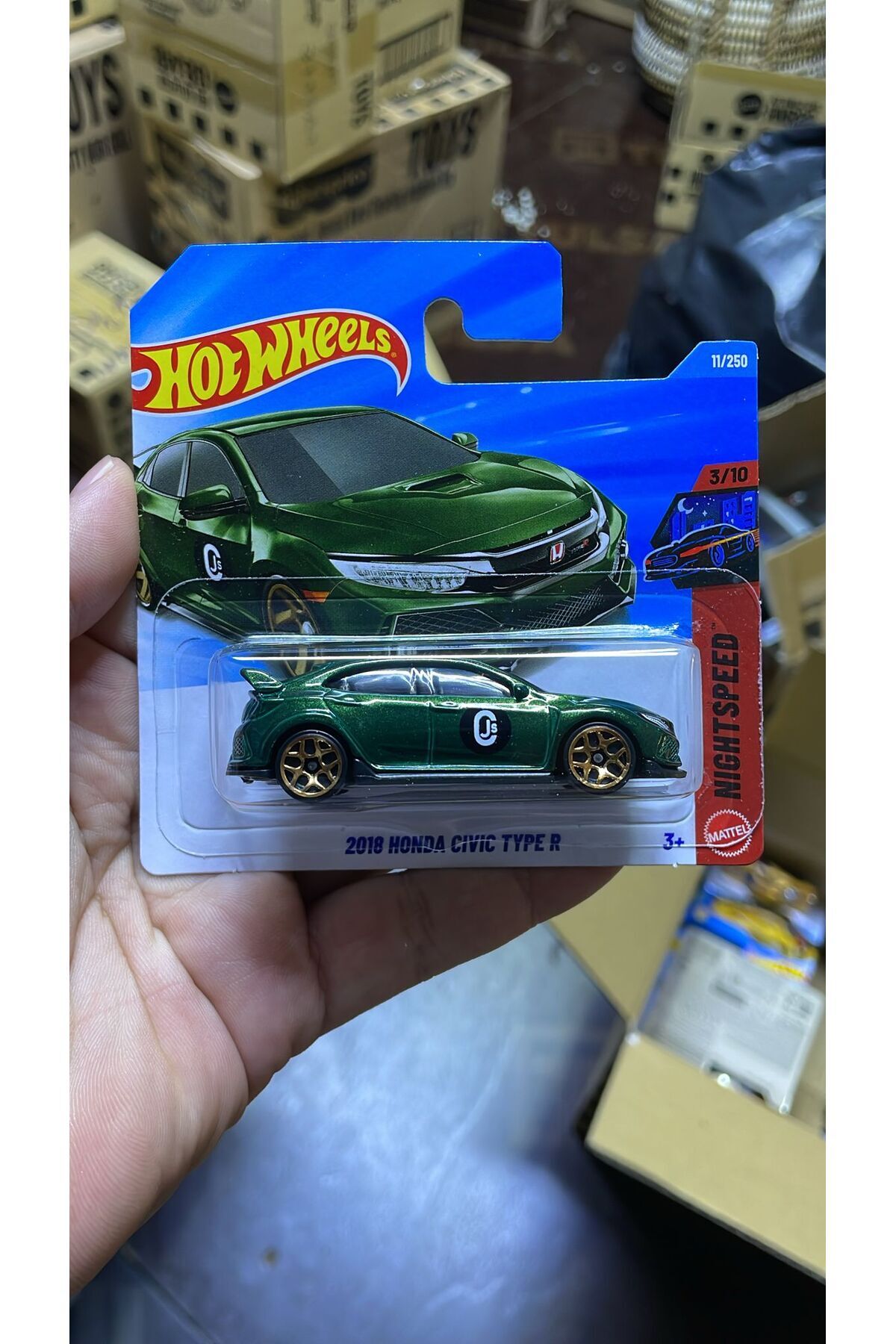 HOT WHEELS 2018 Honda Civic Type R Nightburnerz JDM 1:64 Diecast