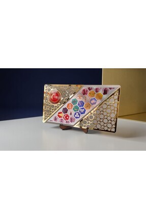 TUNA REKLAM TÜRK DEVLETLERİ BAYRAKLARI MASA ÜZERİ TABLO VİZON PETEK