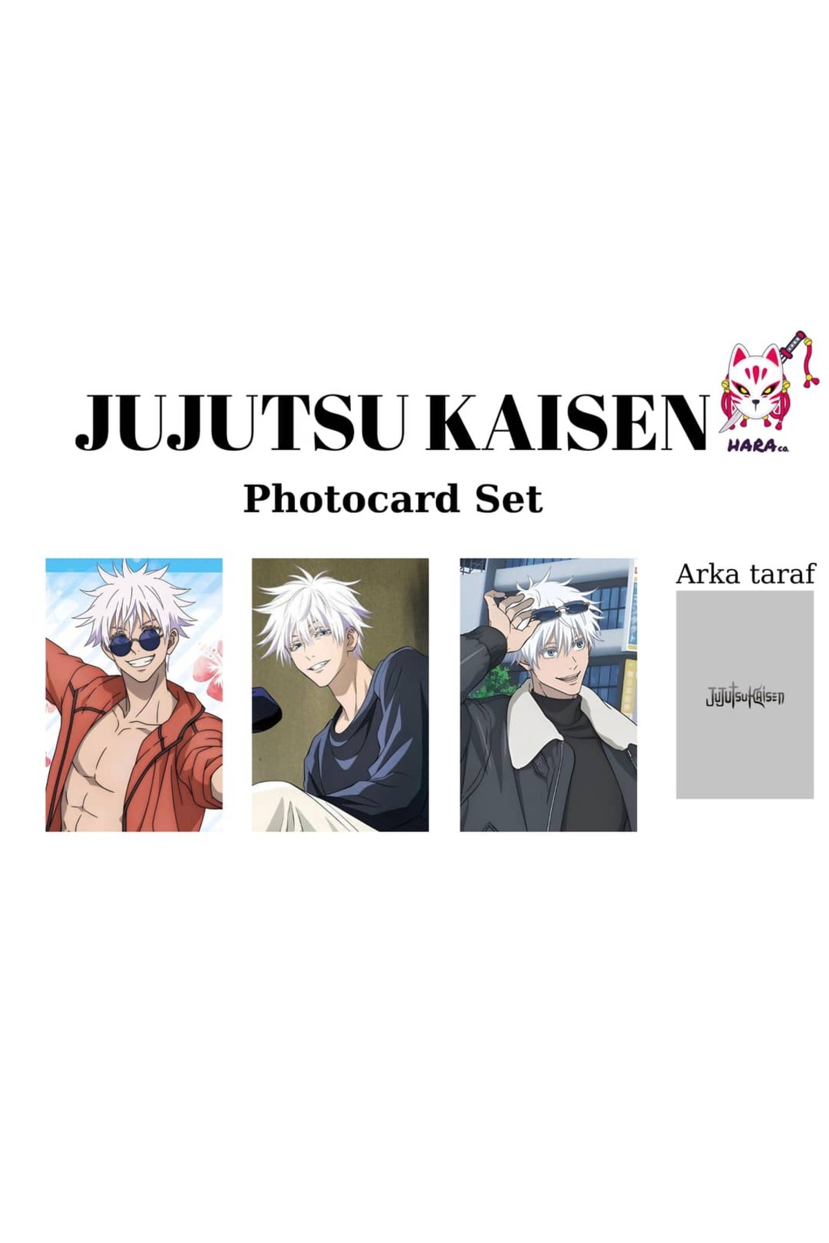 Hara Company Jujutsu Kaisen Animesi Satoru Gojo Anime Photocard