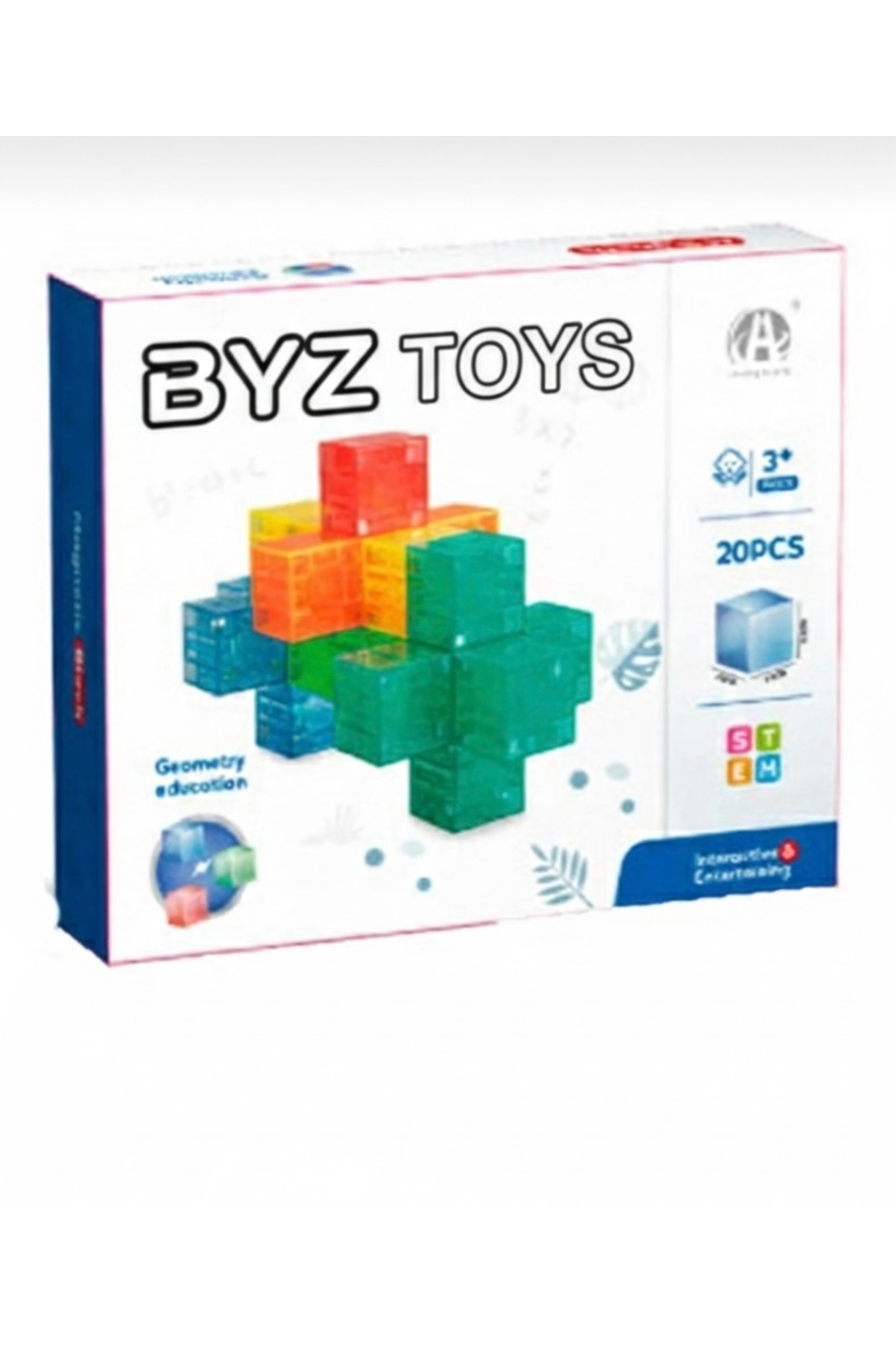 BYZ TOYS 20 Psc Magnetic küp yapı blok fotoğrafı 3 (önizleme)