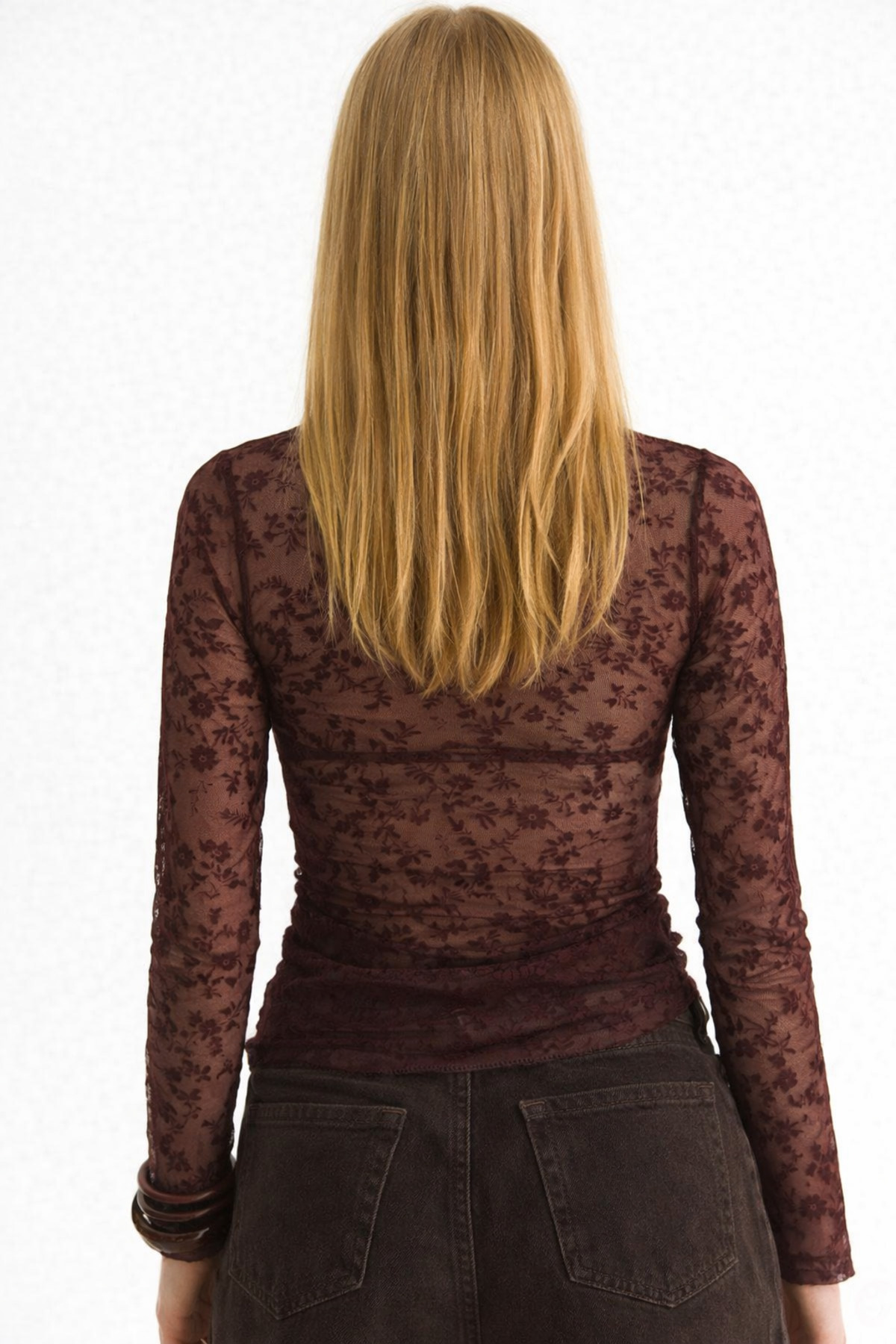 pantofashion  Kadın bisiklet Yaka Dantel Bluz - Görsel 3