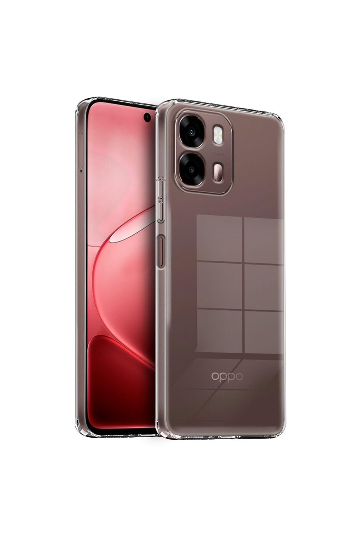 Oppo A6 Pro Uyumlu Kamera Korumalı Kılıf Darbe Önceleyici Şeffaf Transparan Esnek Silikon Kapak