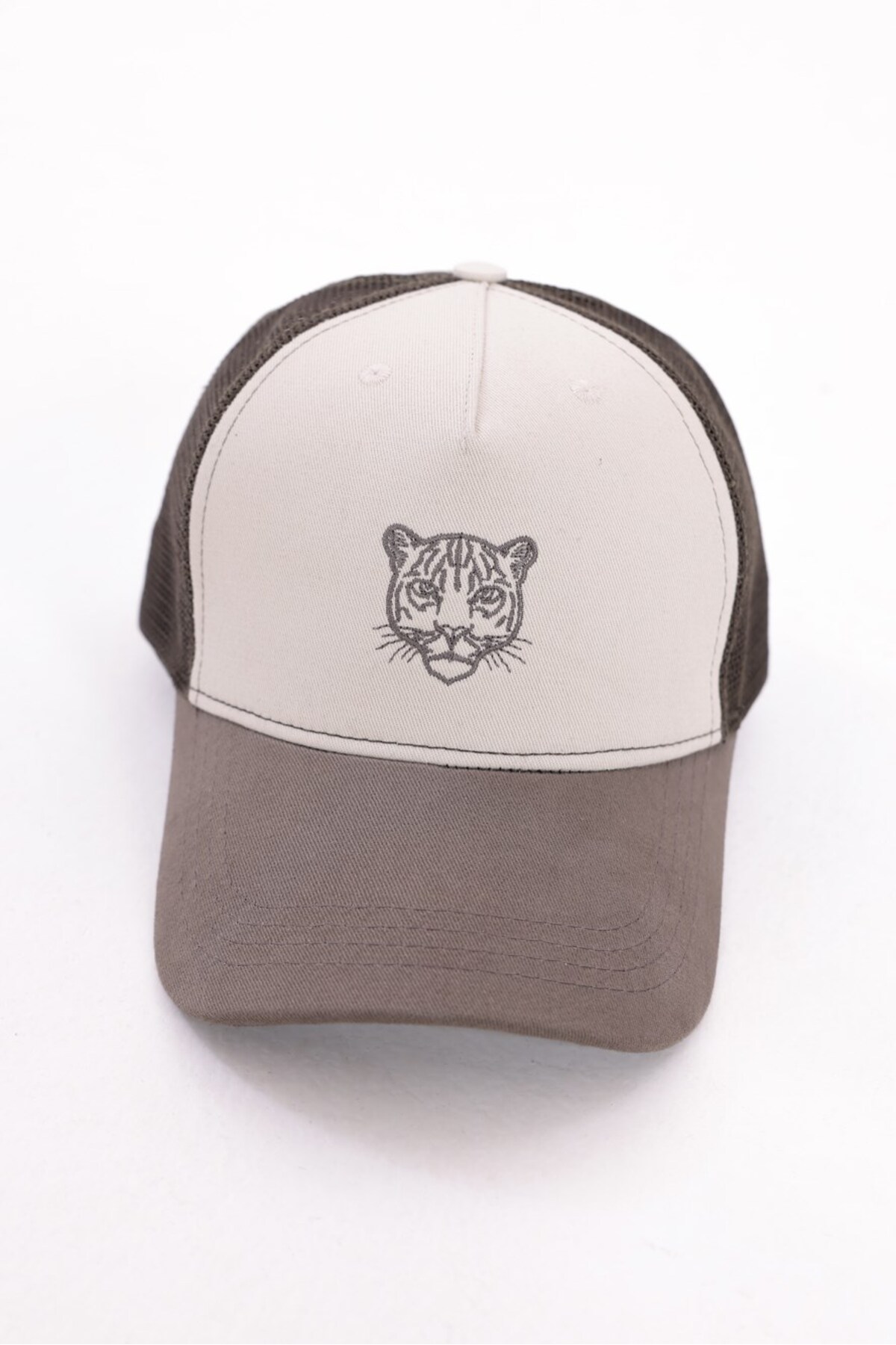 PİERO PERLA  Jaguar Nakış Detaylı Erkek Haki Cap Şapka - Görsel 4
