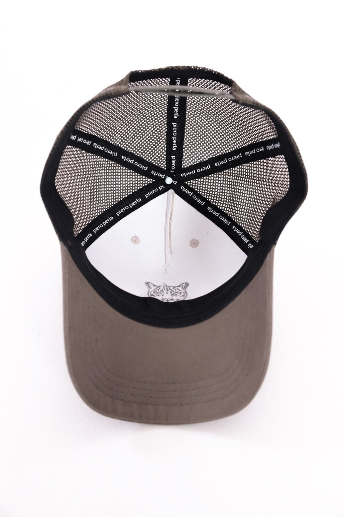 PİERO PERLA  Jaguar Nakış Detaylı Erkek Haki Cap Şapka - Görsel 5