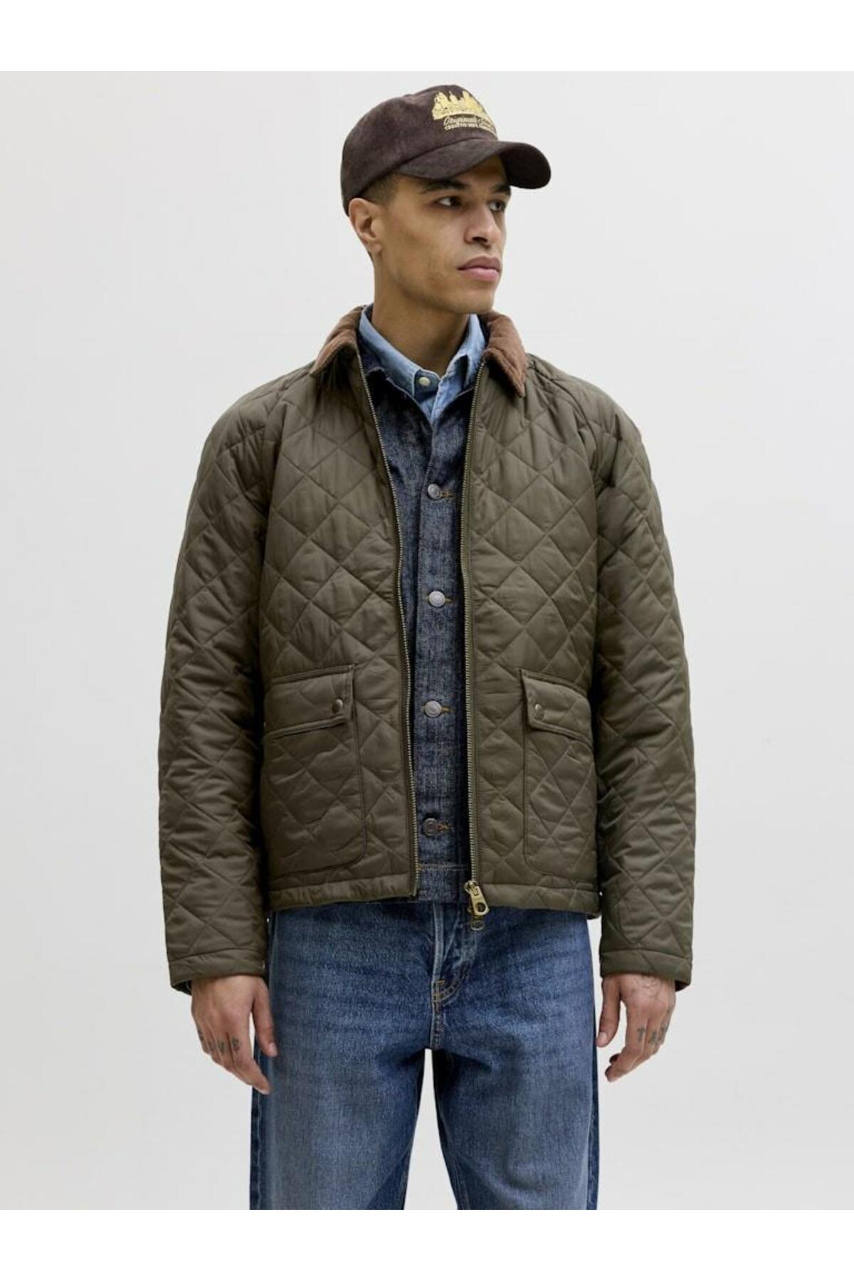 کاپشن مردانه جک جونز مدل Bluronald لحافی کد 12274737 جک اند جونز کت Jack & Jones