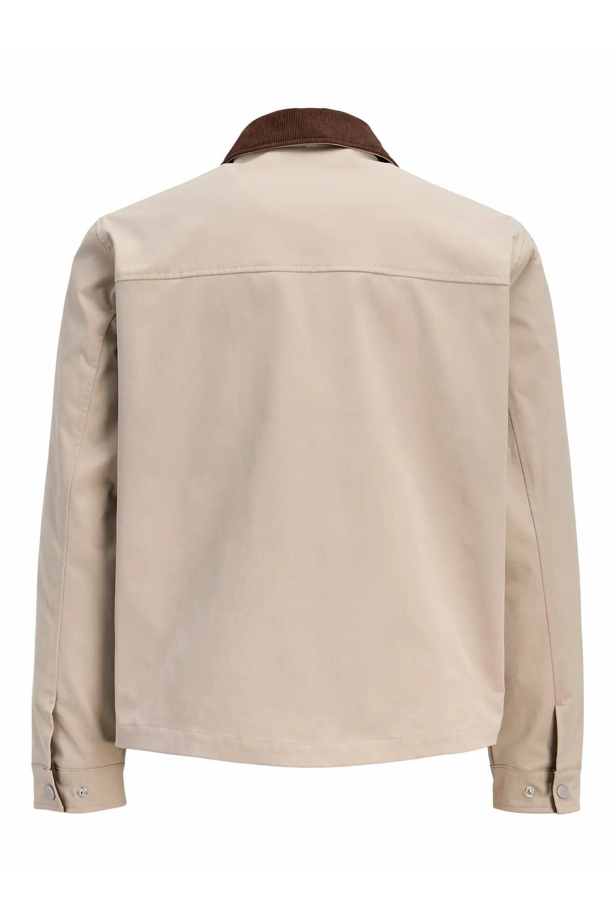 Jack & Jones  Erkek Bej Jorcatskılls Barn Jacket Sn Ceket 12291660-Crockery - Görsel 6