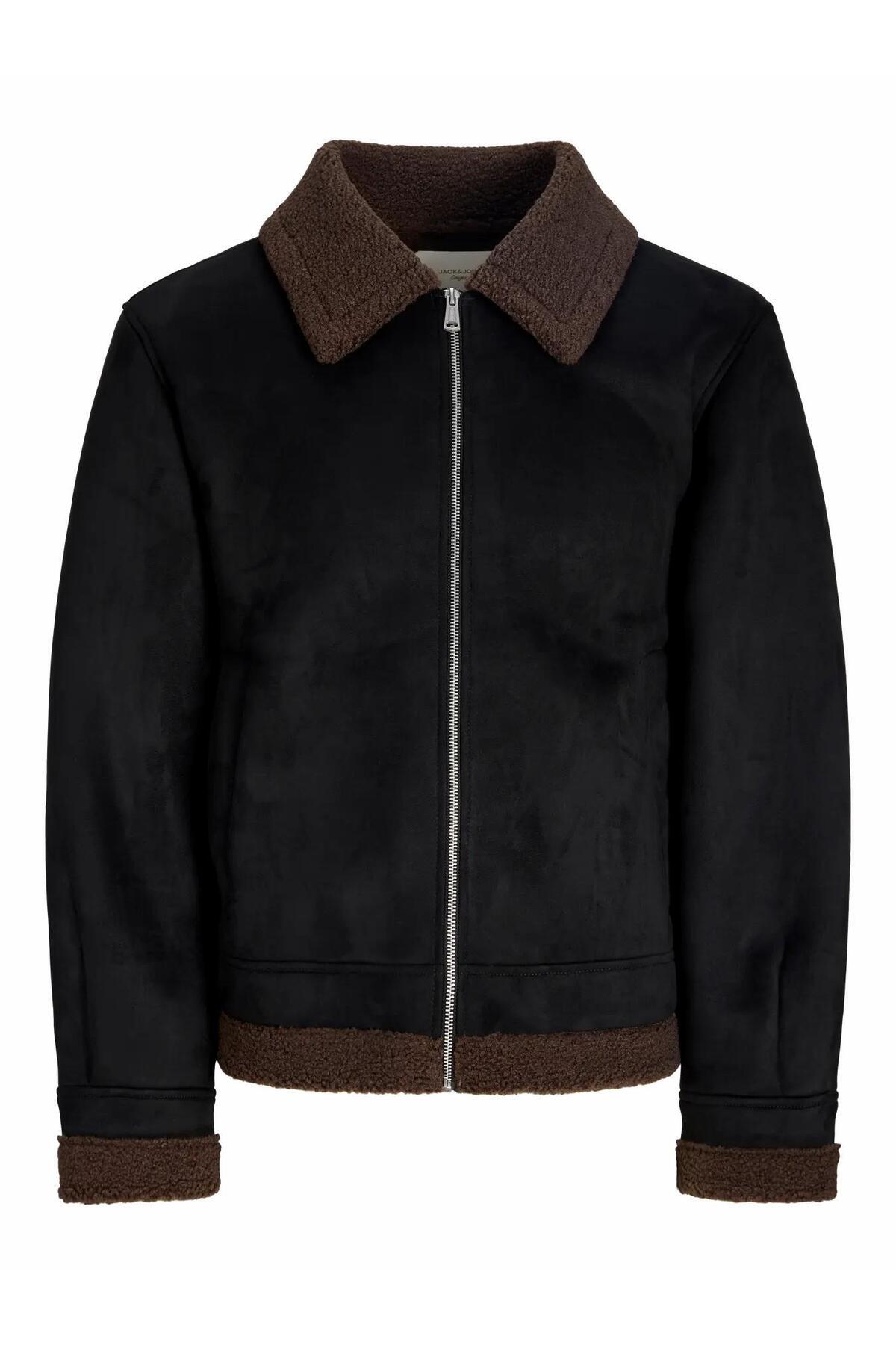 کاپشن مردانه خلبانی Jorargos مشکی مدل Styd AW25 کد 12294801-مشکی جک اند جونز کت Jack & Jones