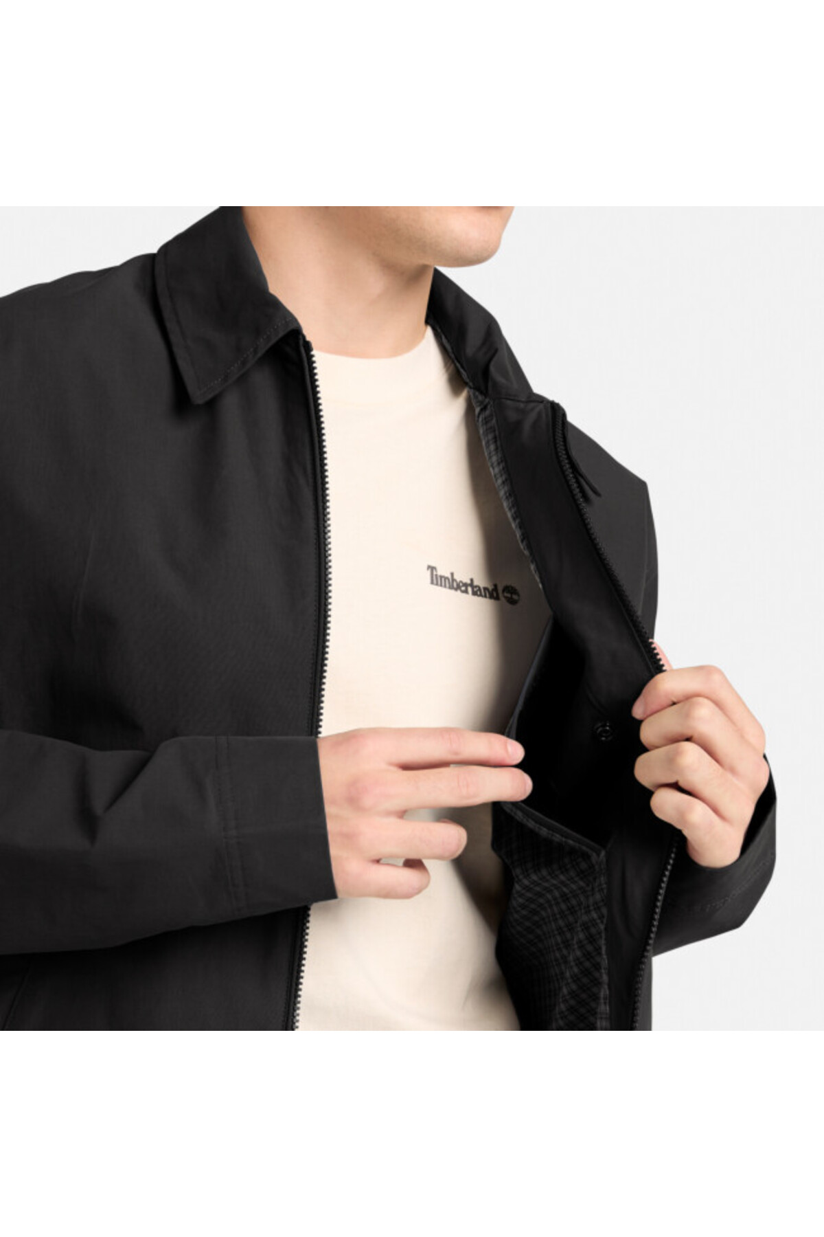 Timberland Stratham Dwr Stratham Cotton Bomber Erkek Siyah Mont Tb0a44950011 görsel 4