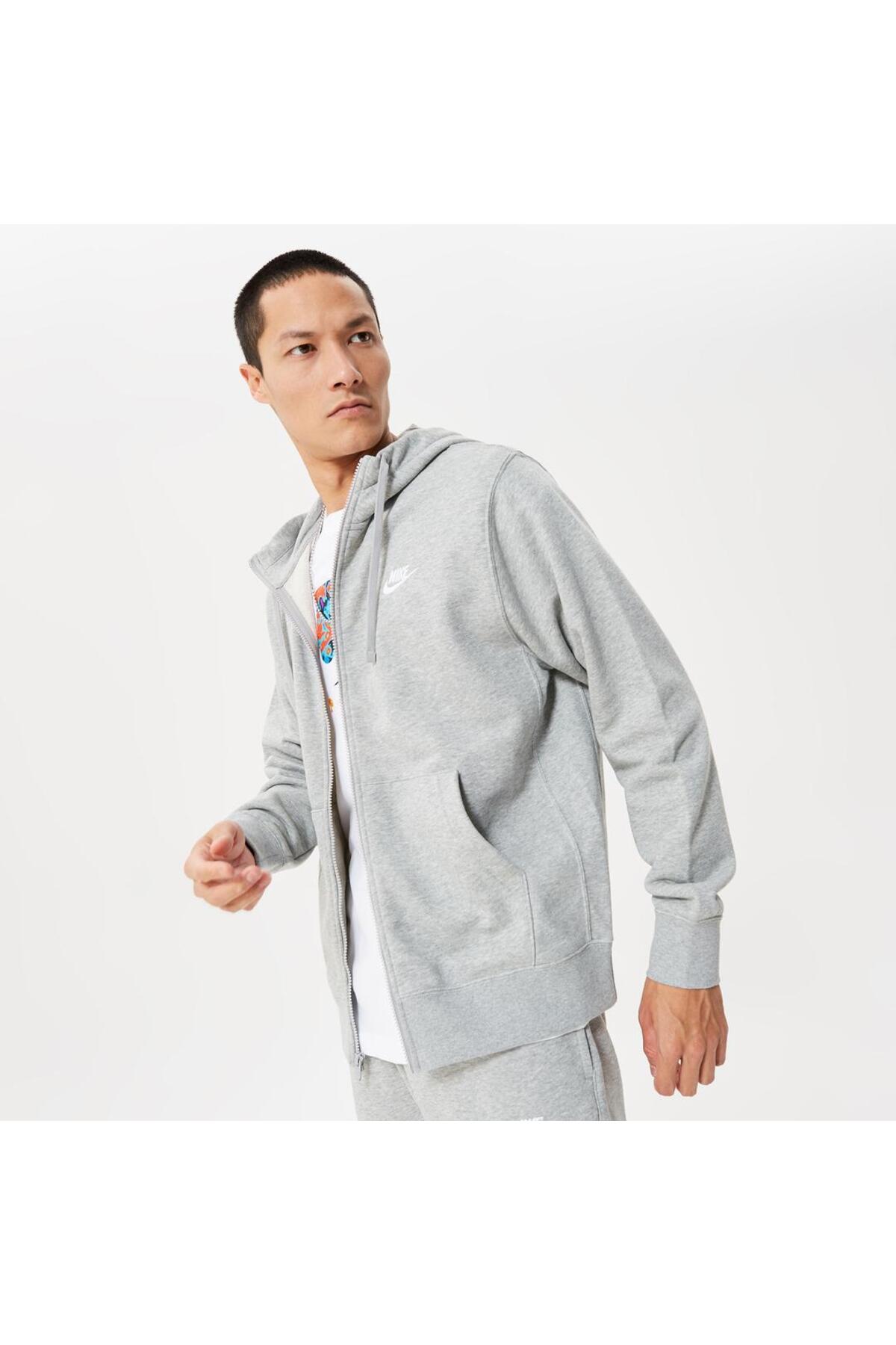 Nike Men's Club Zip Hoodie görsel 4