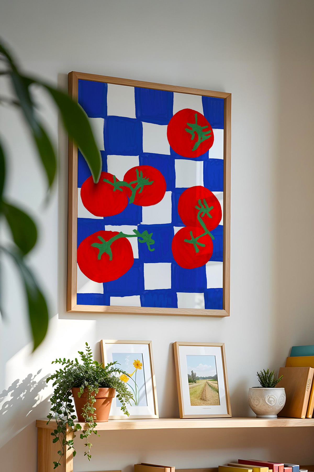 Modern Domates Tablosu Mutfak Duvar Dekoru Poster Çerçevesiz