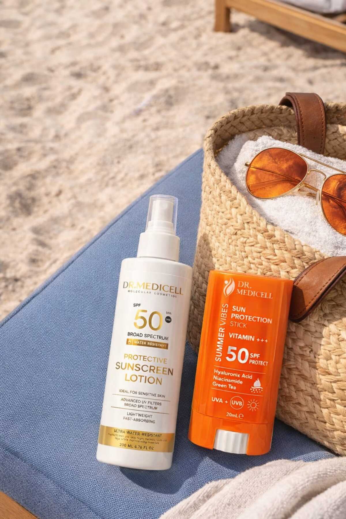 Ultra Yüksek Güneş Koruyucu SPF50+ 200 Ml Sprey+ 20GR Stick (Kofre Paket) — drmedicellgüneşkofre01 — تصویر 2 از 4