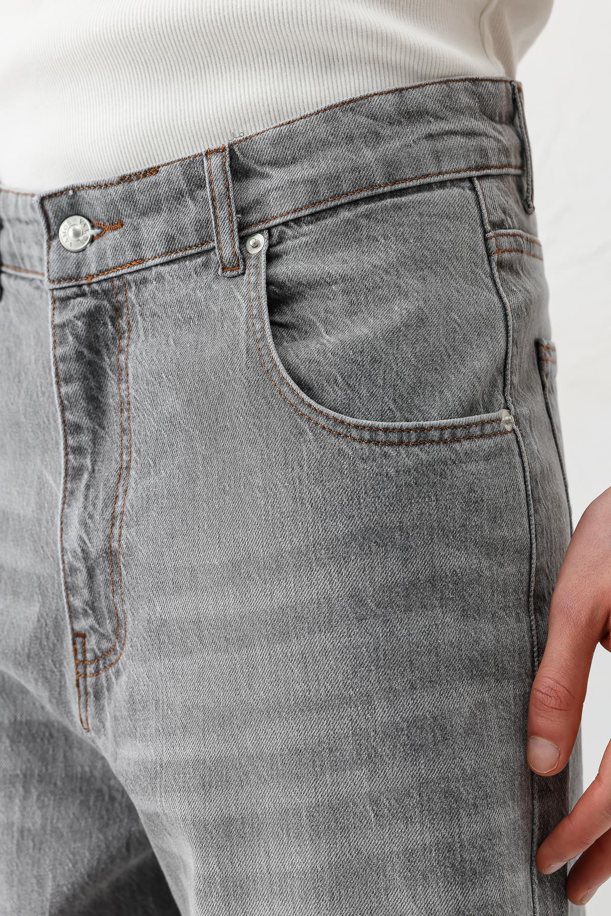 VAMOSCLO SuperBaggy Fit Jean Antrasit görsel 6