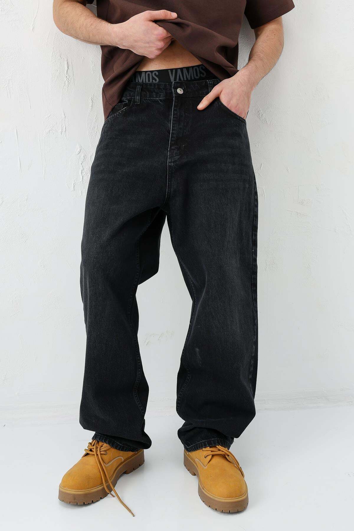 VAMOSCLO Baggy Fit Jean Antrasit