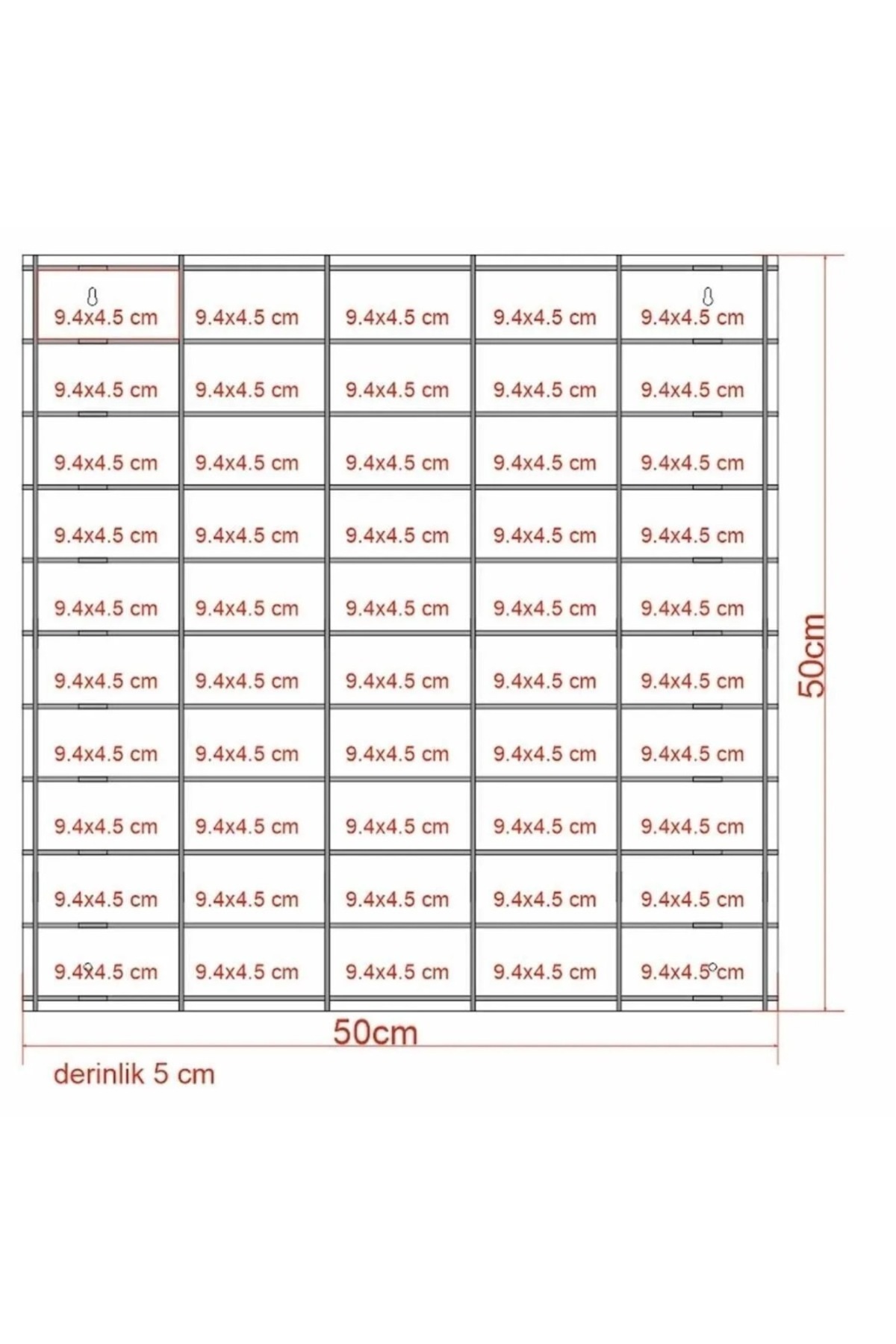 Genel Markalar Oyuncak Araba Rafı Ahşap Araba Rafı 50 Li (HOTWHELS VE MATCBOX ARABALAR IÇİN UYGUN) fotoğrafı 2 (önizleme)