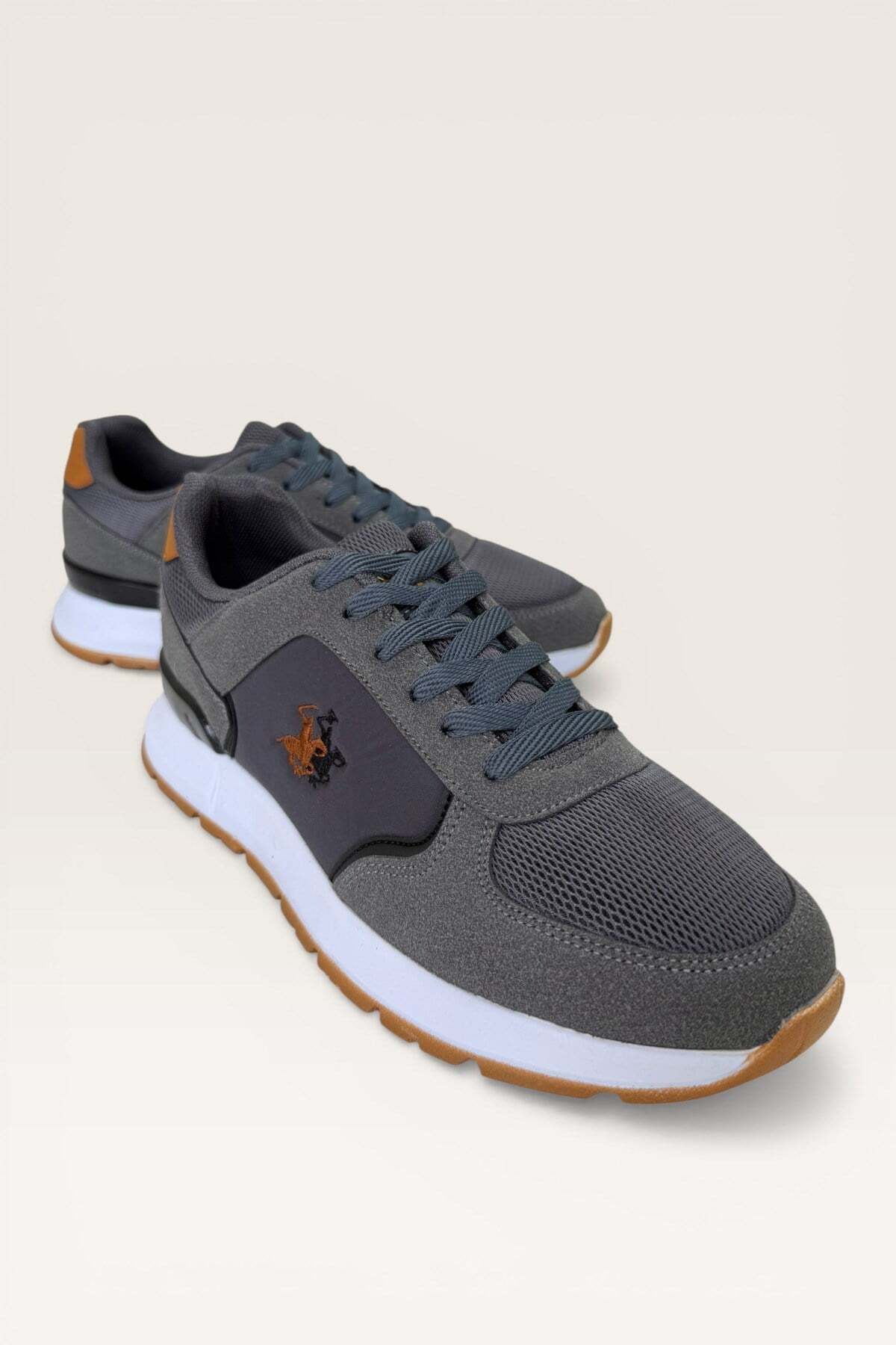 Erkek Ortopedik Airfile Günlük Yürüyüş Koşu Sneaker Spor Ayakkabı FÜME — سفید 3456 — تصویر 2 از 6
