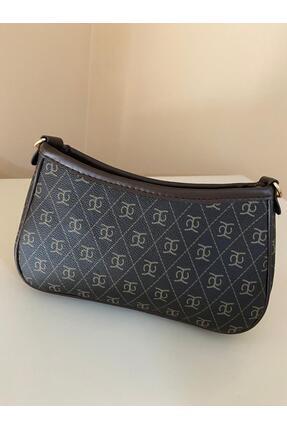 Celsia collective Farme Monogram Kahverengi Baget Kadın Çanta