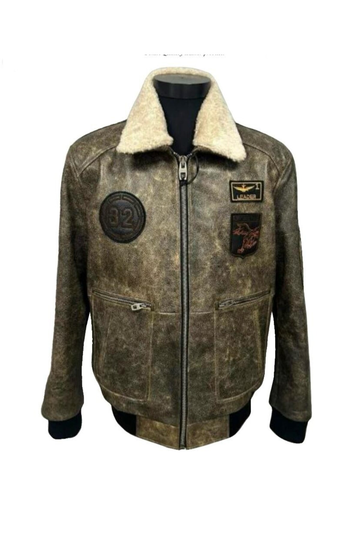 via moda Viamod Leather Erkek Vintage Pilot Model %100 Saf Deri