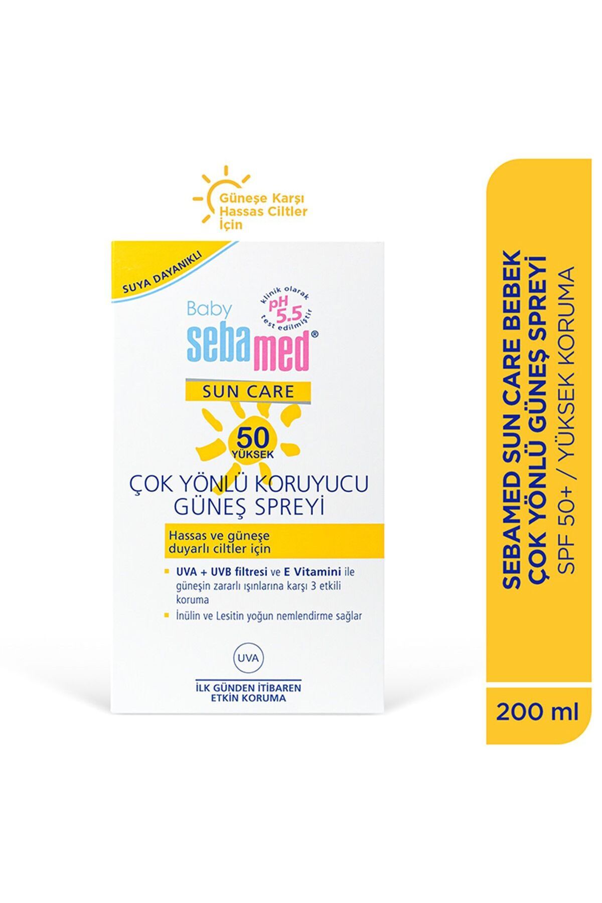 Sebamed Baby Çok Yönlü Koruyucu Güneş Spreyi 200 ml fotoğrafı 2 (önizleme)