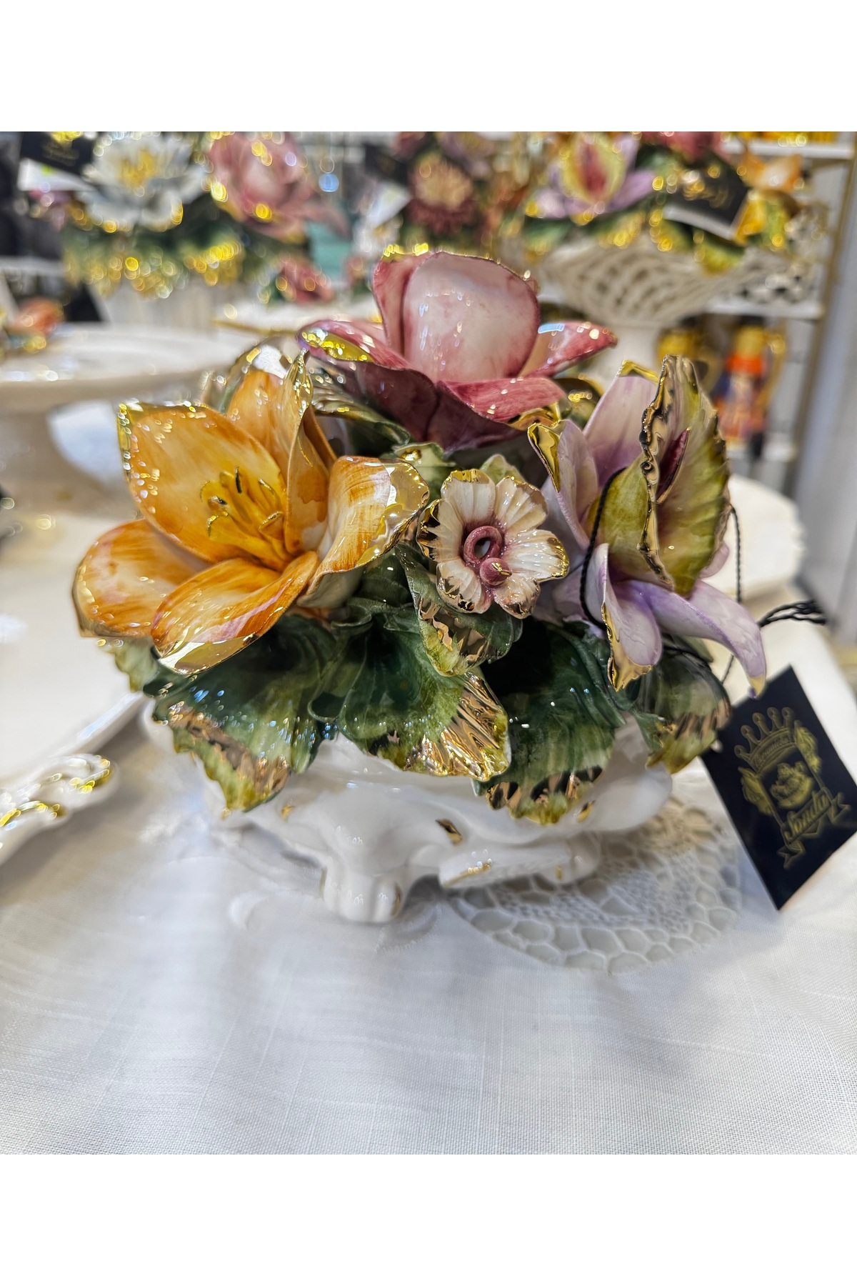İTALYAN CAPODİMONTE ESTERHOMEDECOR İtalyan damgalı Capodimonte