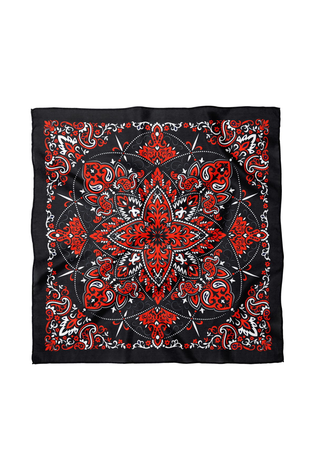 Ethnic Shawl Patterned Scarf / Bandana 70x70cm