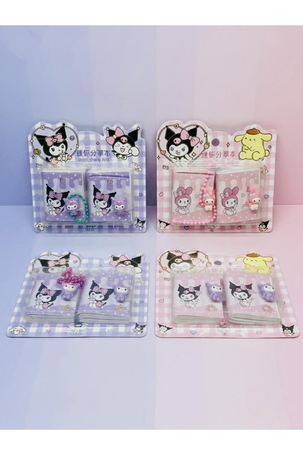 ÖZ OFİS Kuromi My Melody Tasarımlı 2'li Mini Defter Seti - Mini