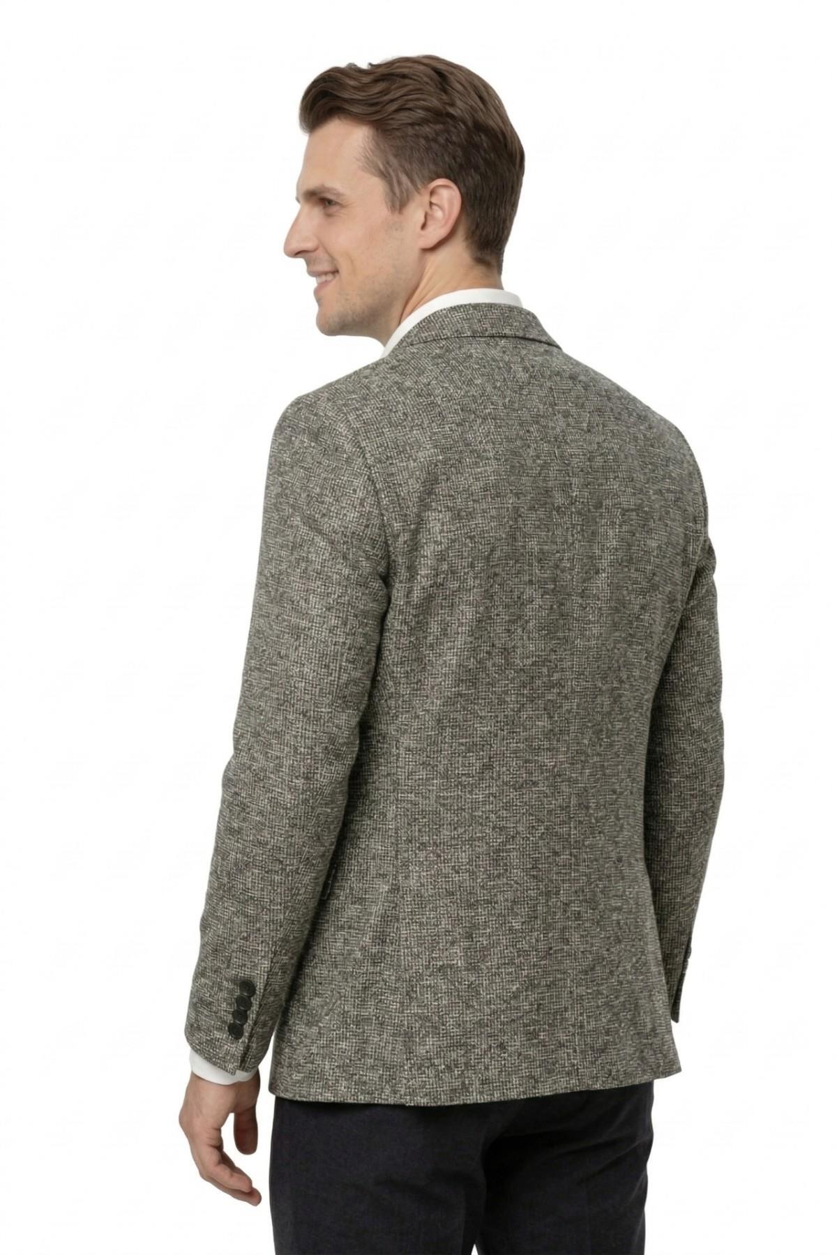 Suitmen  Erkek Tek Spor Ceket 4 Drop Çift Yırtmaçlı Mevsimlik BGL-ST05331 - Görsel 5