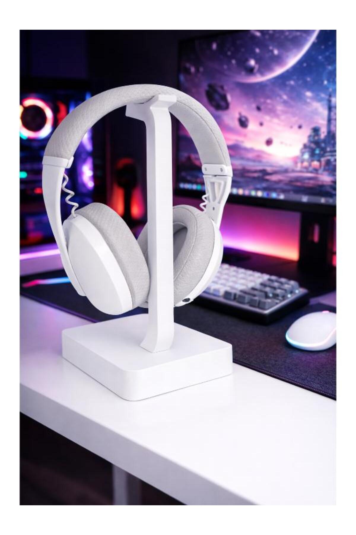 White Gamer headphone Stand-Decorative headphone stand-Gamer Stylish Stand 20CM
