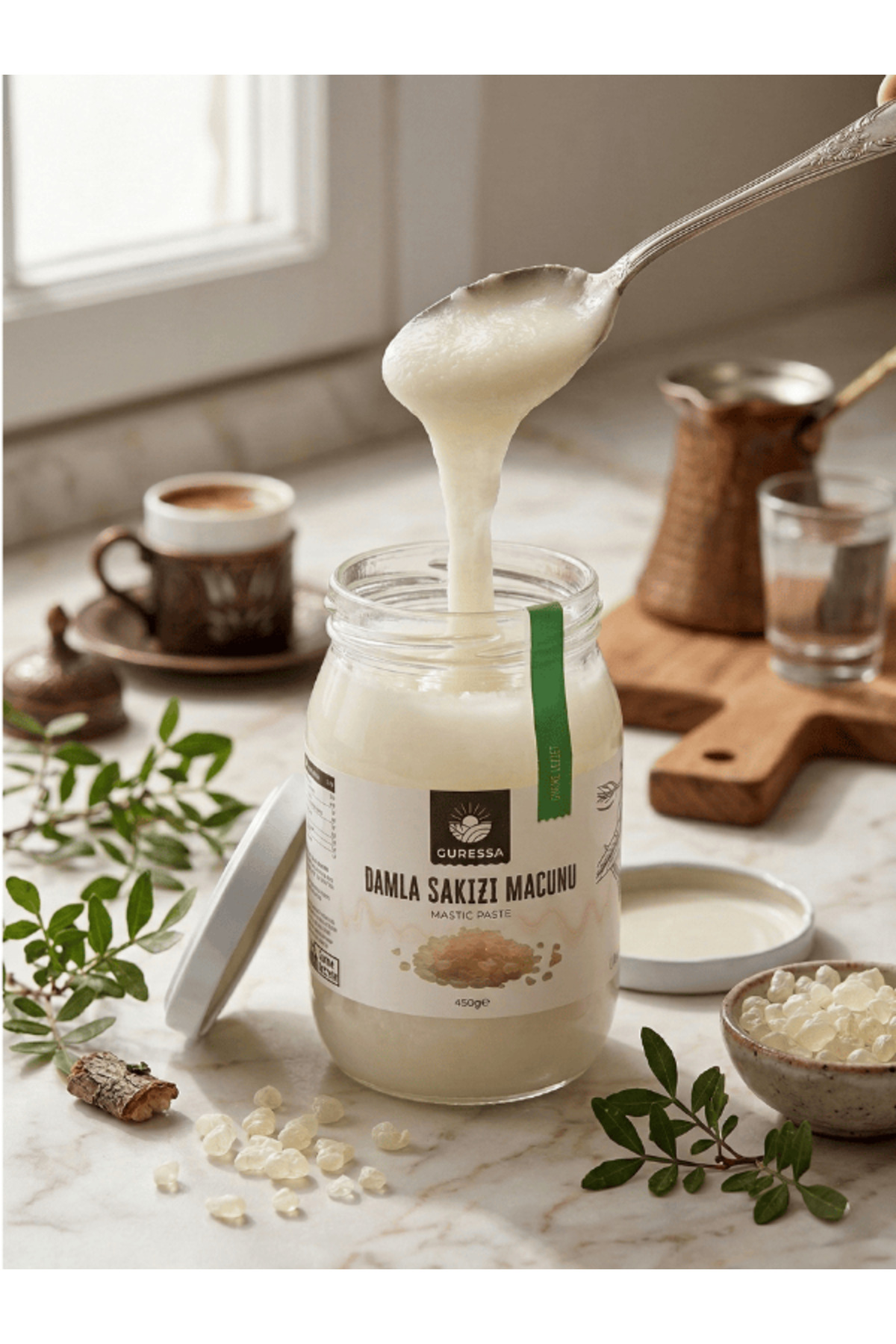 GURESSA Damla Sakızı Macunu 450 Gr (Kahvelik & Pastacılık