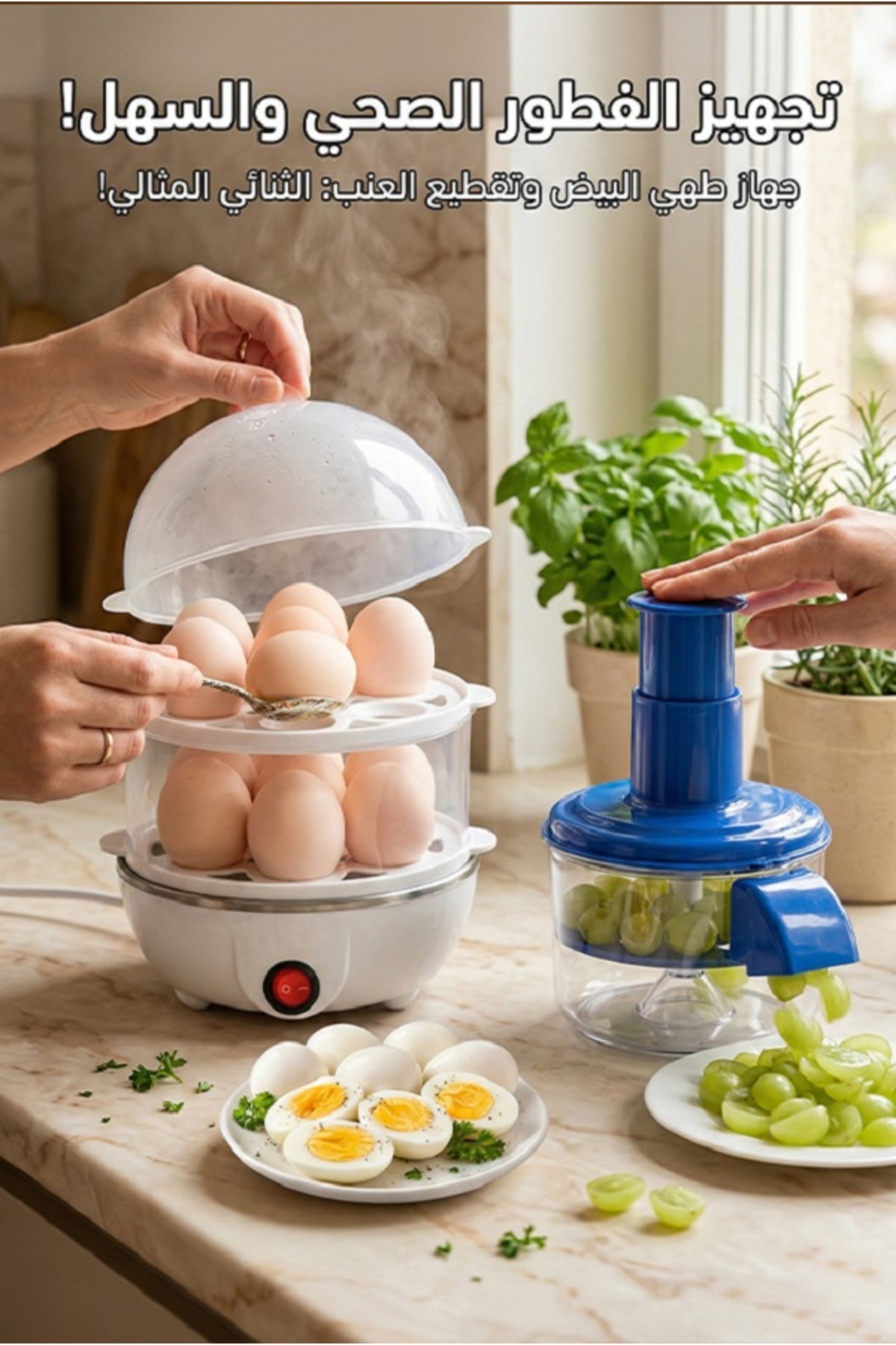 Primo Plus 350W egg and food steamer, 14-egg capacity, plus automatic ...