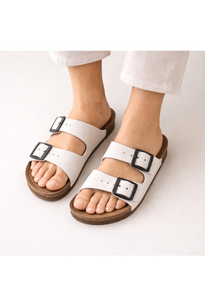 Agila Pure White Terlik naturel comfort