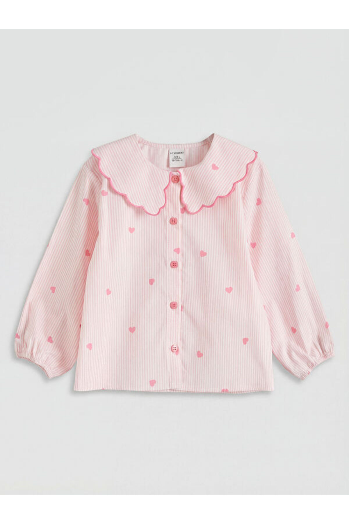 LC Waikiki RMZ GİYİM FARKIYLA Bebe Roba Yaka Kız Çocuk Gömlek fotoğrafı 2 (önizleme)