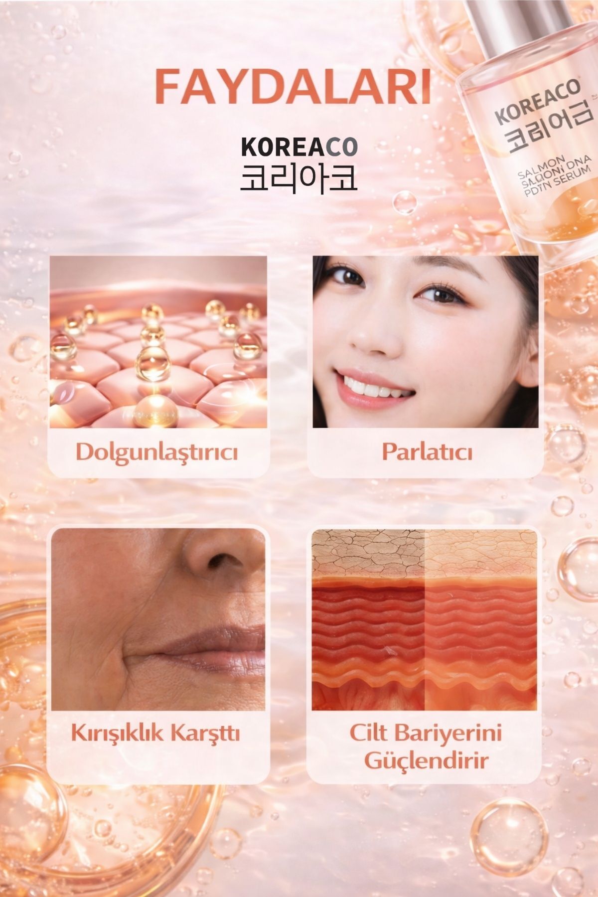 سرم صورت جوان کننده پوست سالمون DNA PDRN مدل Glass Skin | NAD+ حجم 30 میلی لیتر — 8685094595247 — تصویر 6 از 9