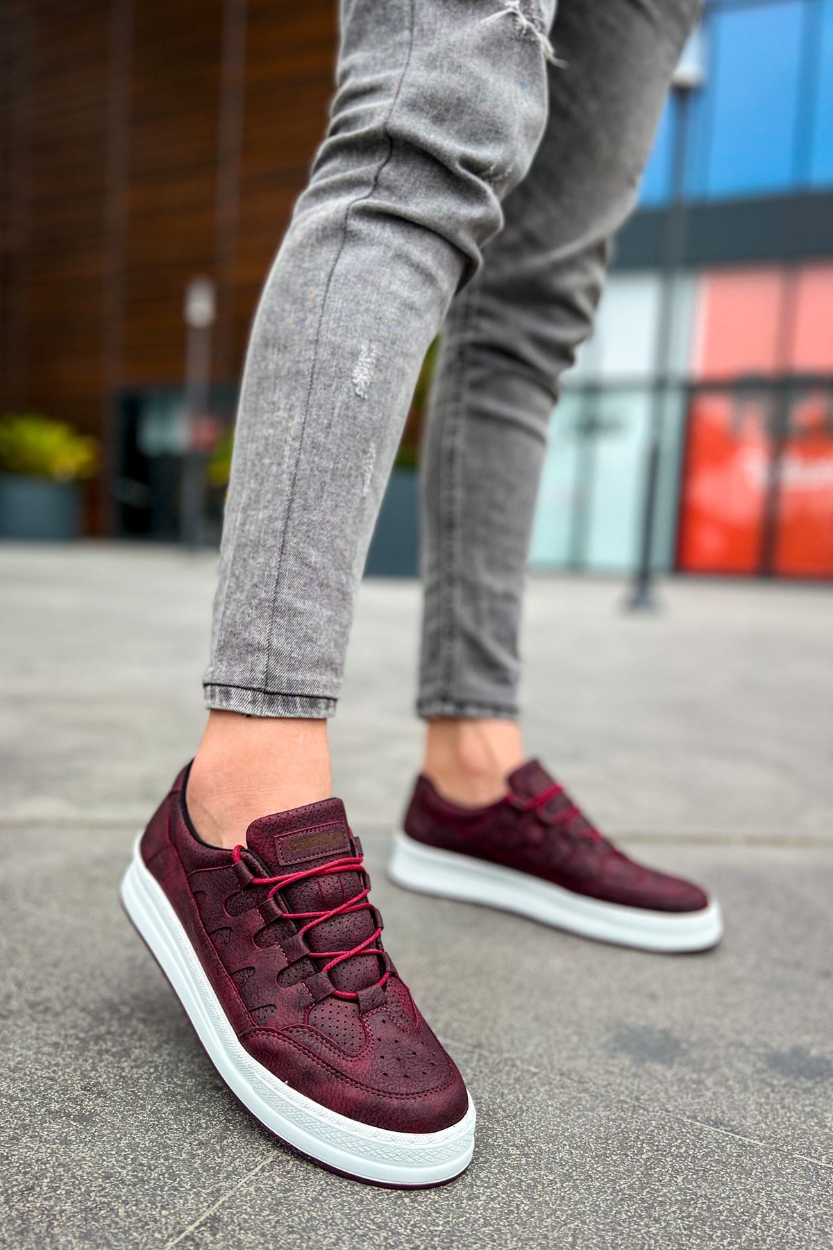 کفش اسنیکر Zapatos مردانه چرم مصنوعی | CH-CH040 - تصویر 2